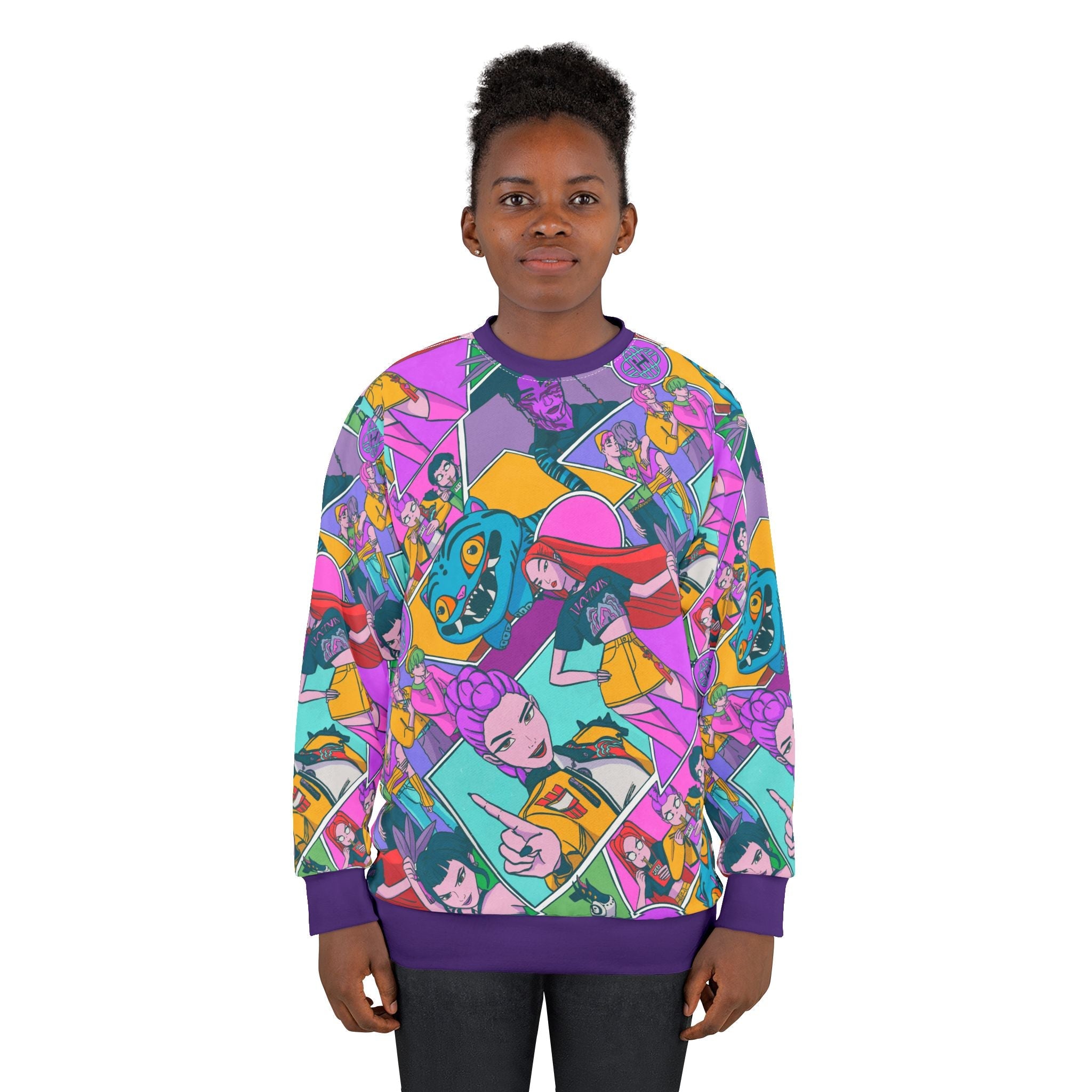 Kpop Demon Hunters Inspired Graphic Sweatshirt - Starry Skies Austin