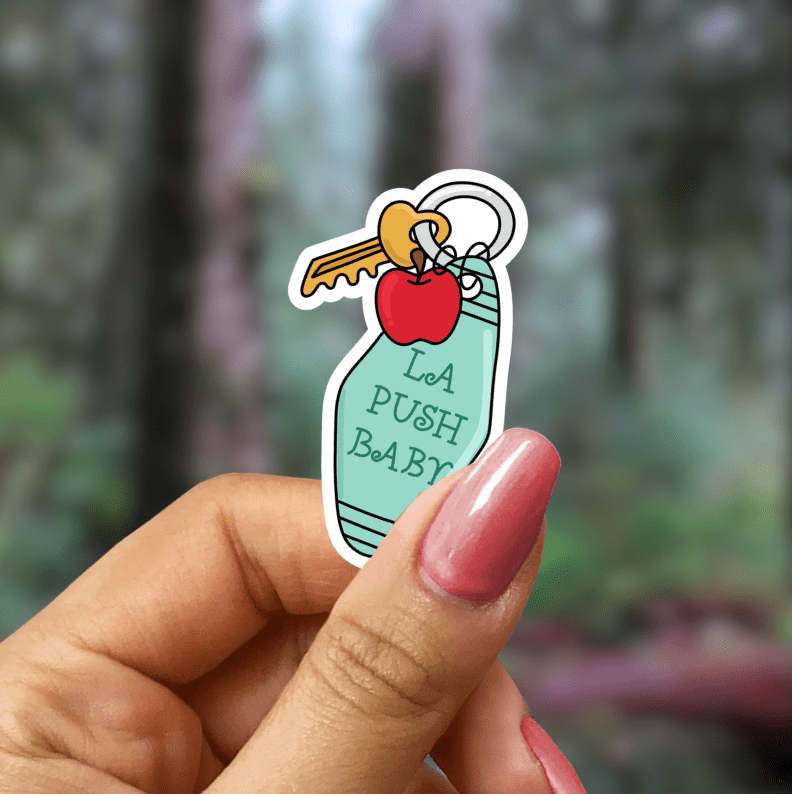 La Push, Baby Keychain Star Sparkle Sticker - Starry Skies Austin