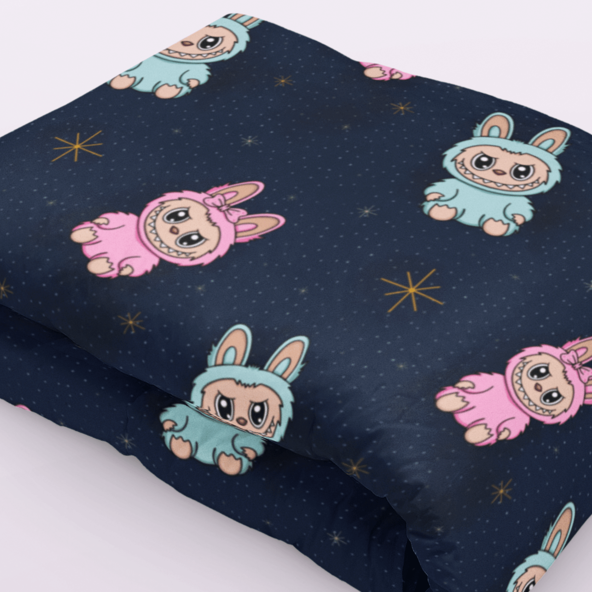 Labubu Monster Cozy Blanket - Starry Skies Austin