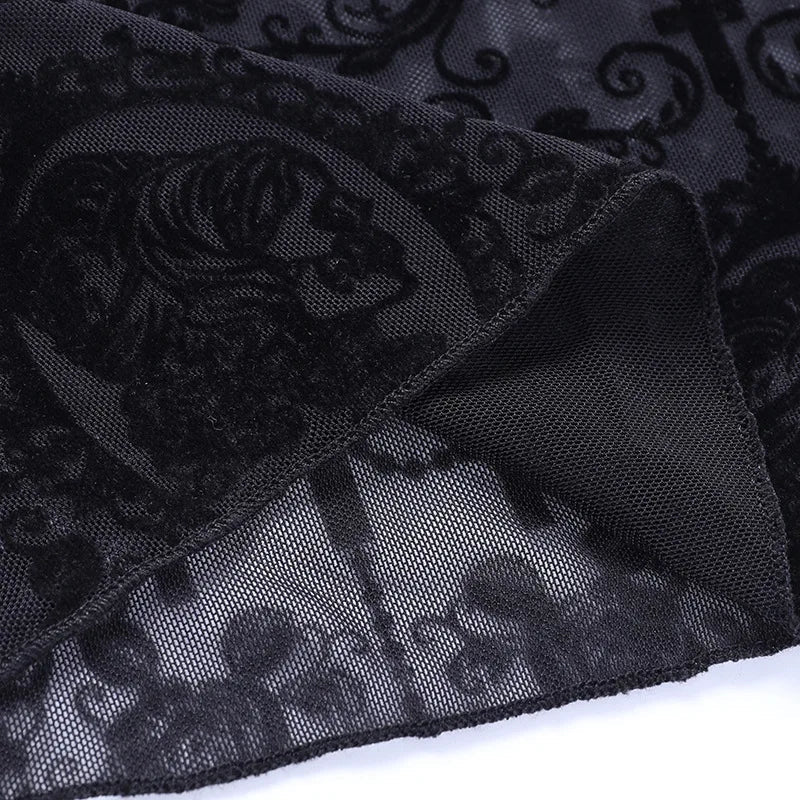 Lace High Waist Flare Pants - Starry Skies Austin