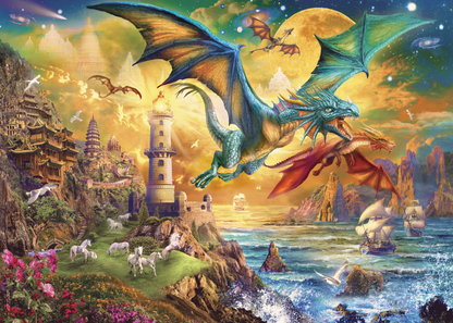 Land of Dragons 1000-Piece Jigsaw Puzzle - Starry Skies Austin
