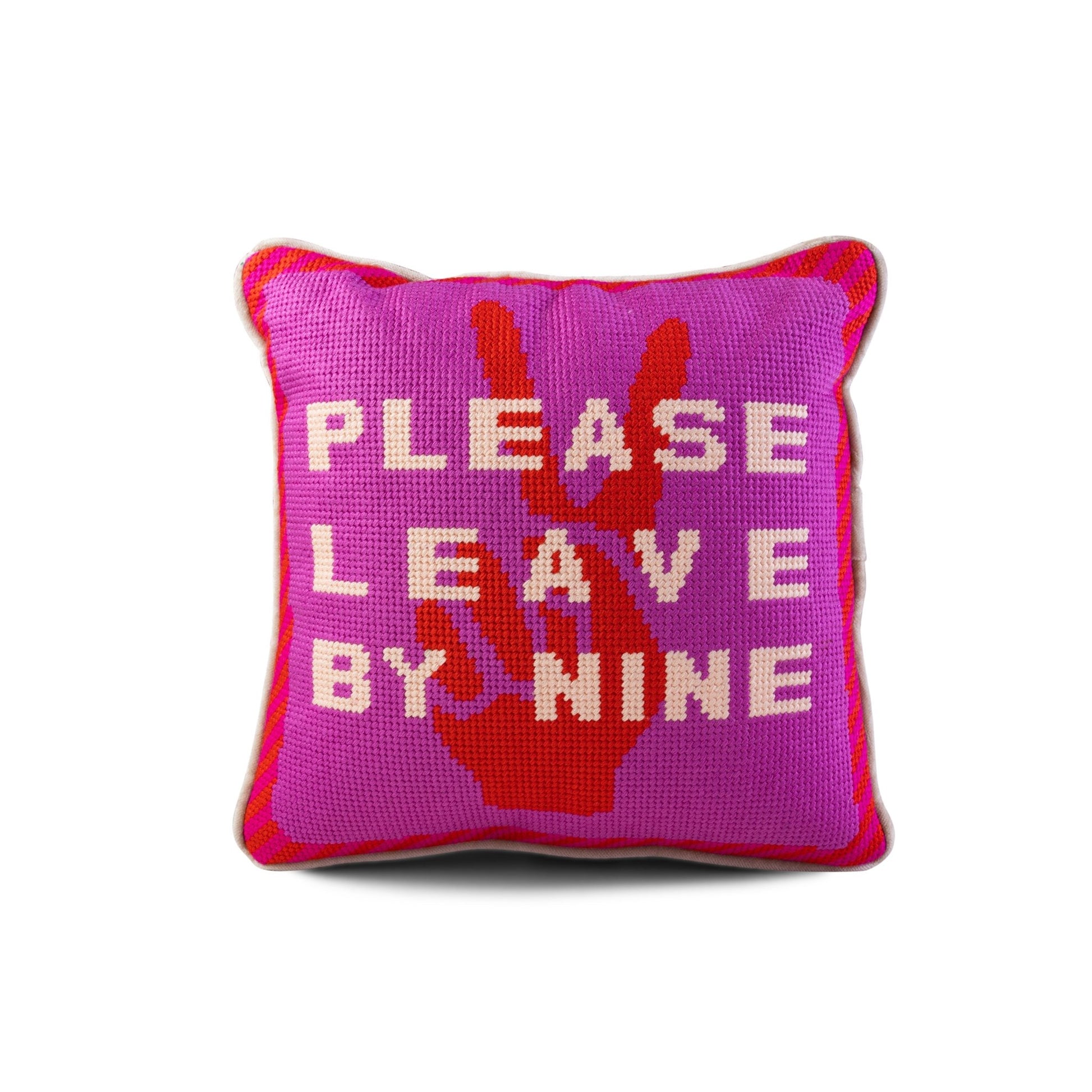 Leave by Nine Needlepoint Pillow - Starry Skies Austin