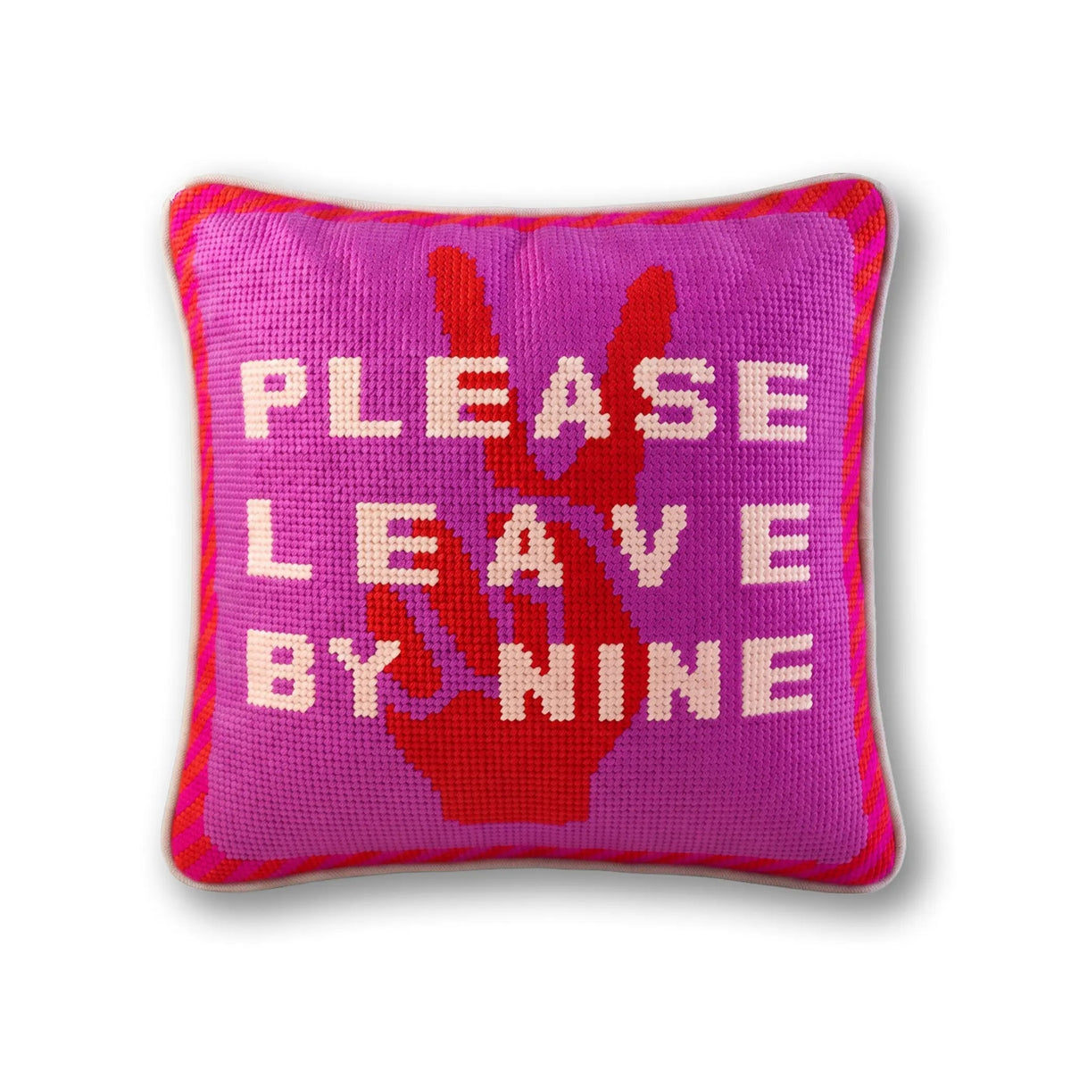 Leave by Nine Needlepoint Pillow - Starry Skies Austin