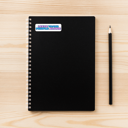 Leave Trans People Alone | Activism Sticker | 3" x 1" | Vinyl Decal | LGBTQ+ Rights | Social Justice | Ally Sticker - Starry Skies Austin