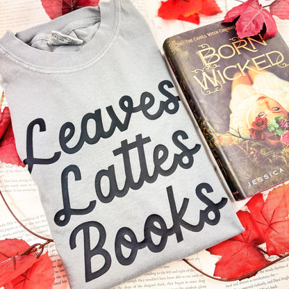 Leaves, Lattes, Books Premium Comfort Colors Shirt - Starry Skies Austin