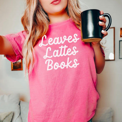Leaves, Lattes, Books Premium Comfort Colors Shirt - Starry Skies Austin