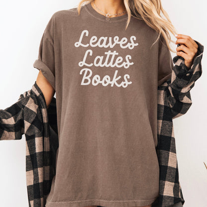Leaves, Lattes, Books Premium Comfort Colors Shirt - Starry Skies Austin