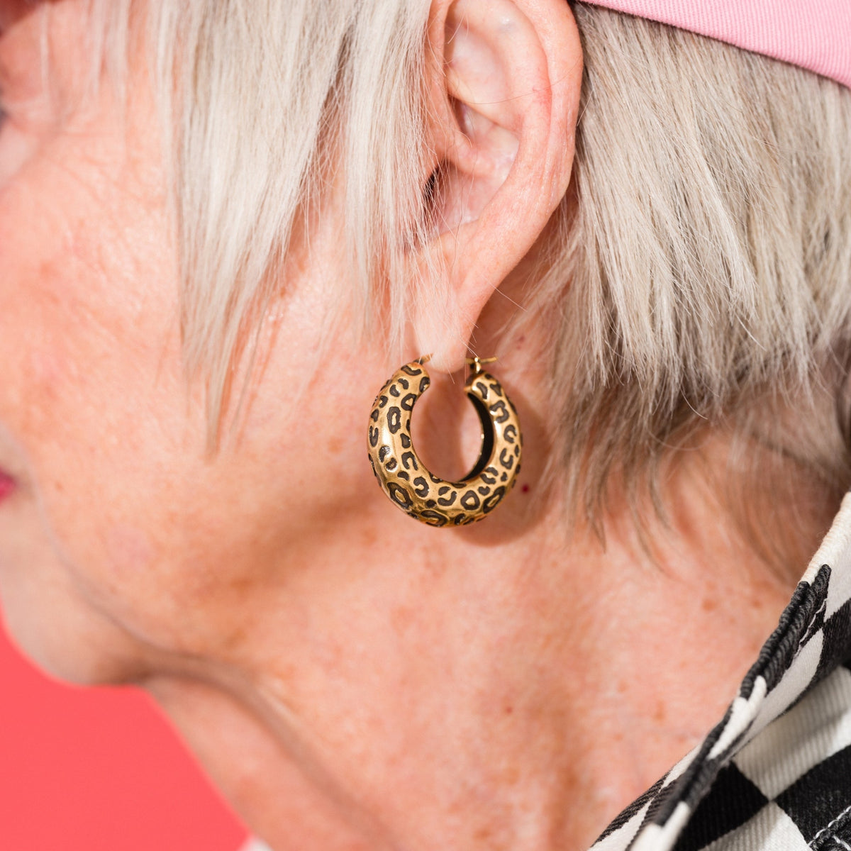 Leopard Hoops - Starry Skies Austin