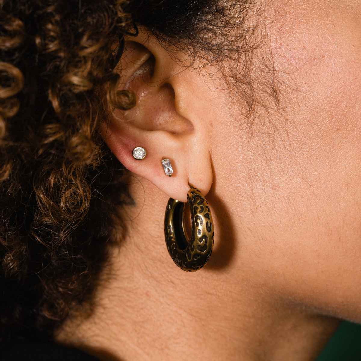 Leopard Hoops - Starry Skies Austin