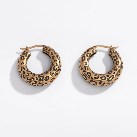 Leopard Hoops - Starry Skies Austin