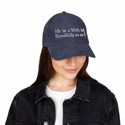 Life's a Bitch Corduroy Hat - Starry Skies Austin