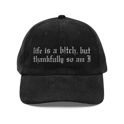 Life's a Bitch Corduroy Hat - Starry Skies Austin