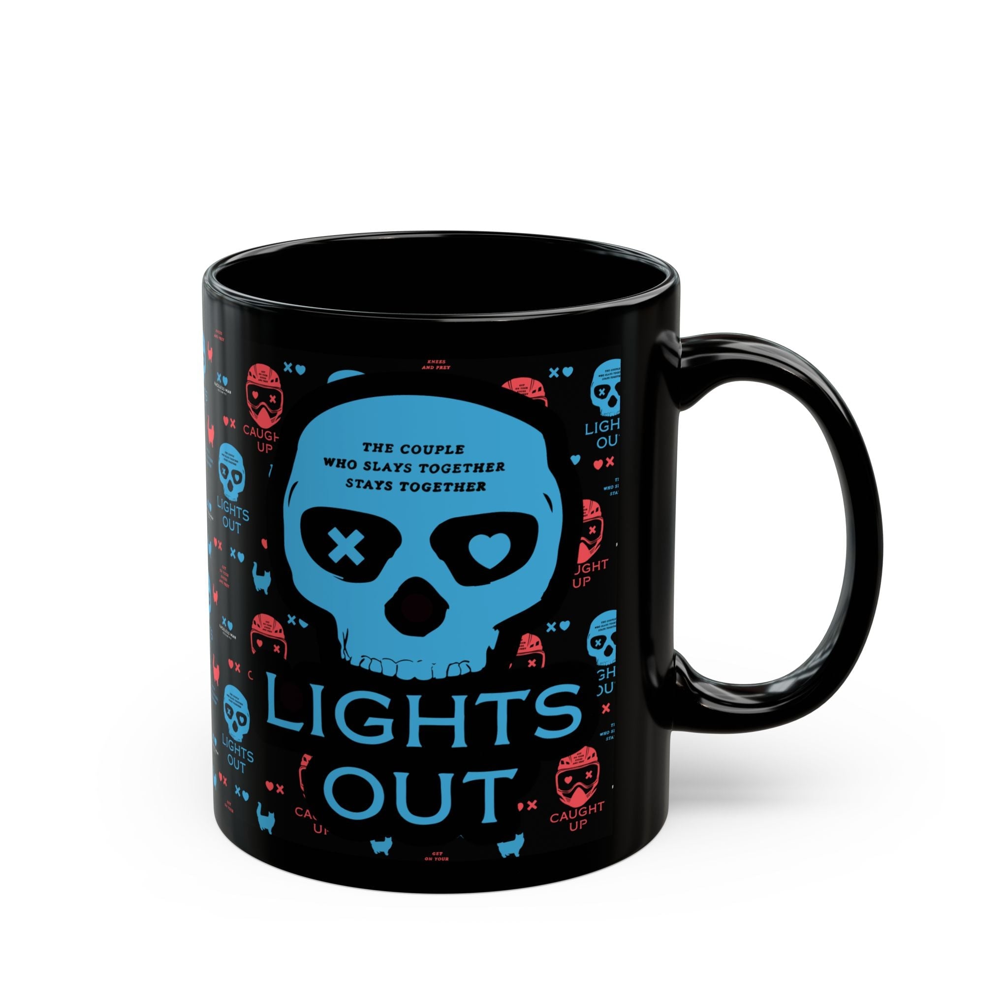 Lights Out Dark Romance Black Mug - Starry Skies Austin
