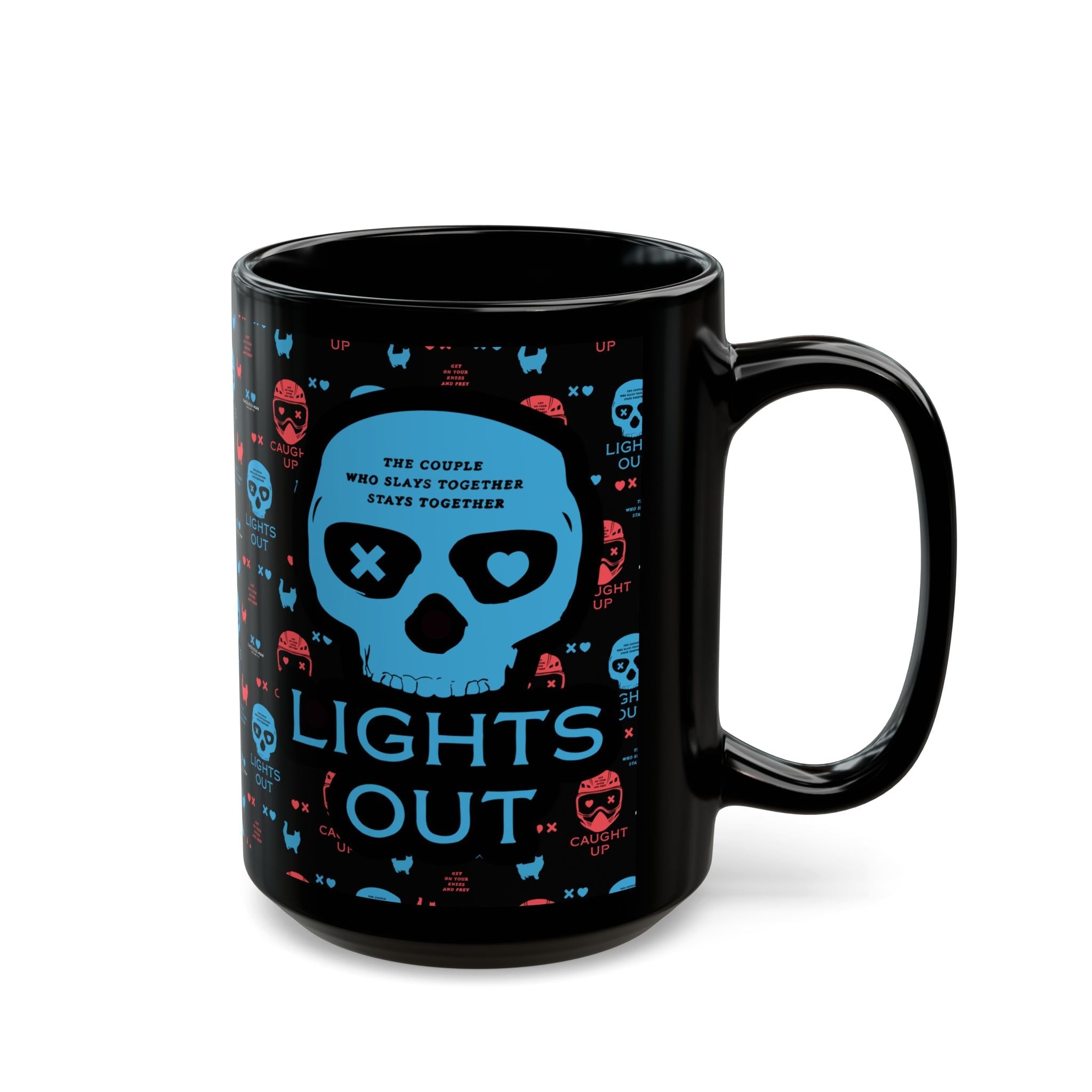 Lights Out Dark Romance Black Mug - Starry Skies Austin