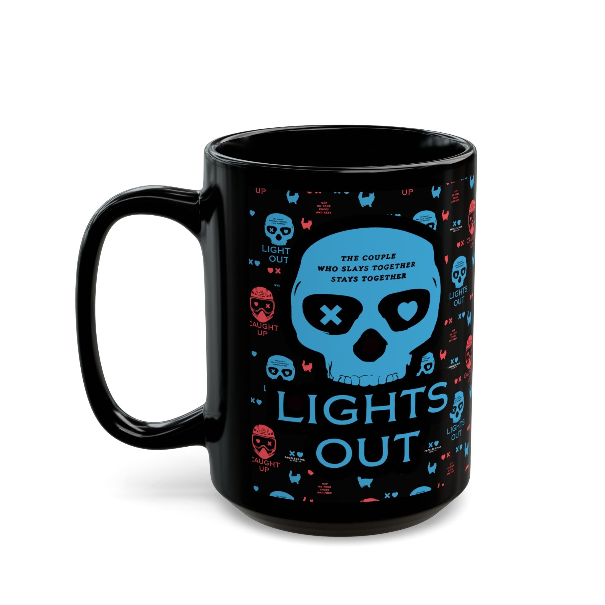 Lights Out Dark Romance Black Mug - Starry Skies Austin