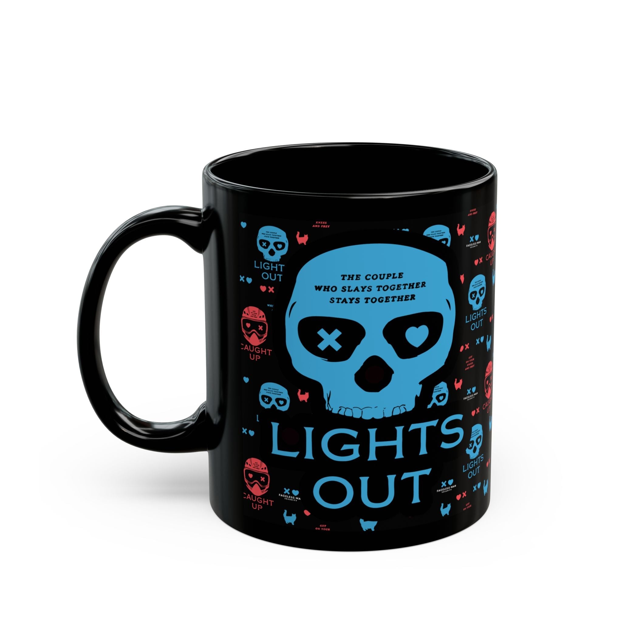 Lights Out Dark Romance Black Mug - Starry Skies Austin