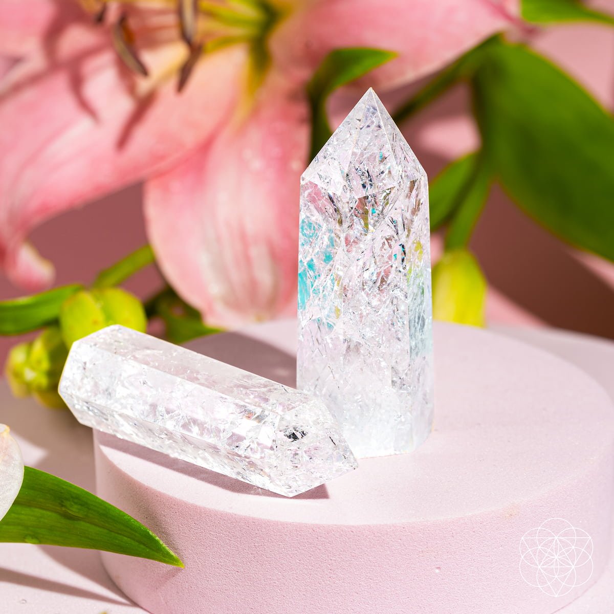 Limitless Manifestation - Ice Quartz Point - Starry Skies Austin