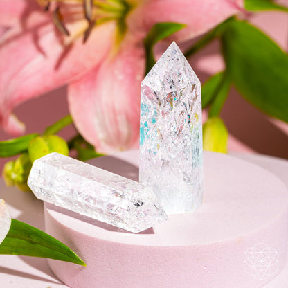 Limitless Manifestation - Ice Quartz Point - Starry Skies Austin