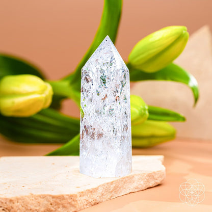 Limitless Manifestation - Ice Quartz Point - Starry Skies Austin