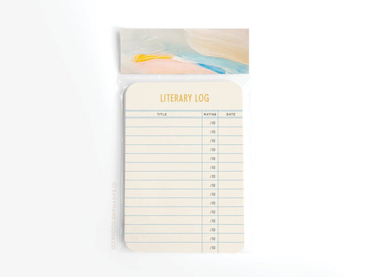 Literary Log Book Review Card Set - Starry Skies Austin