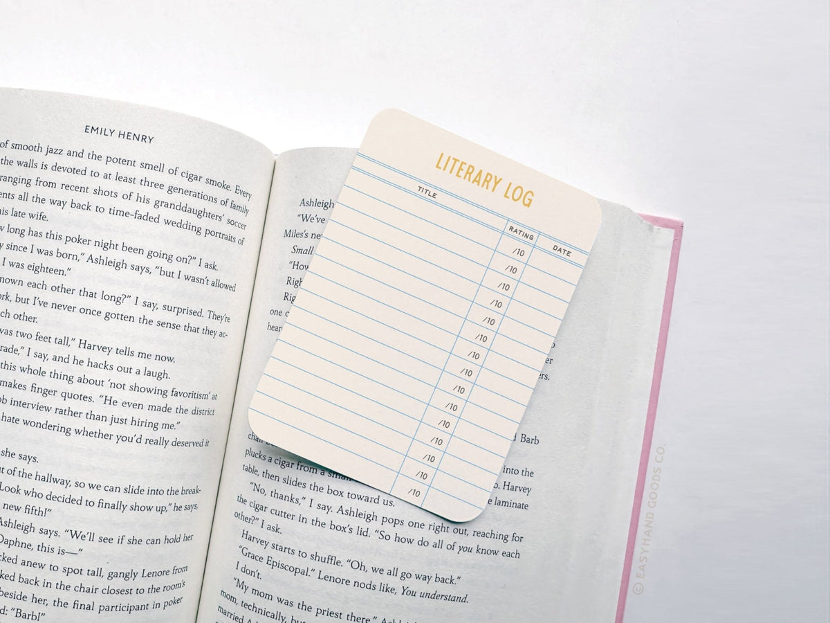 Literary Log Book Review Card Set - Starry Skies Austin
