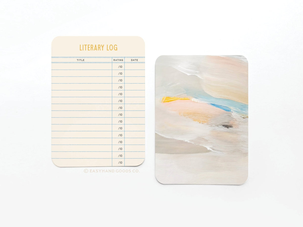 Literary Log Book Review Card Set - Starry Skies Austin