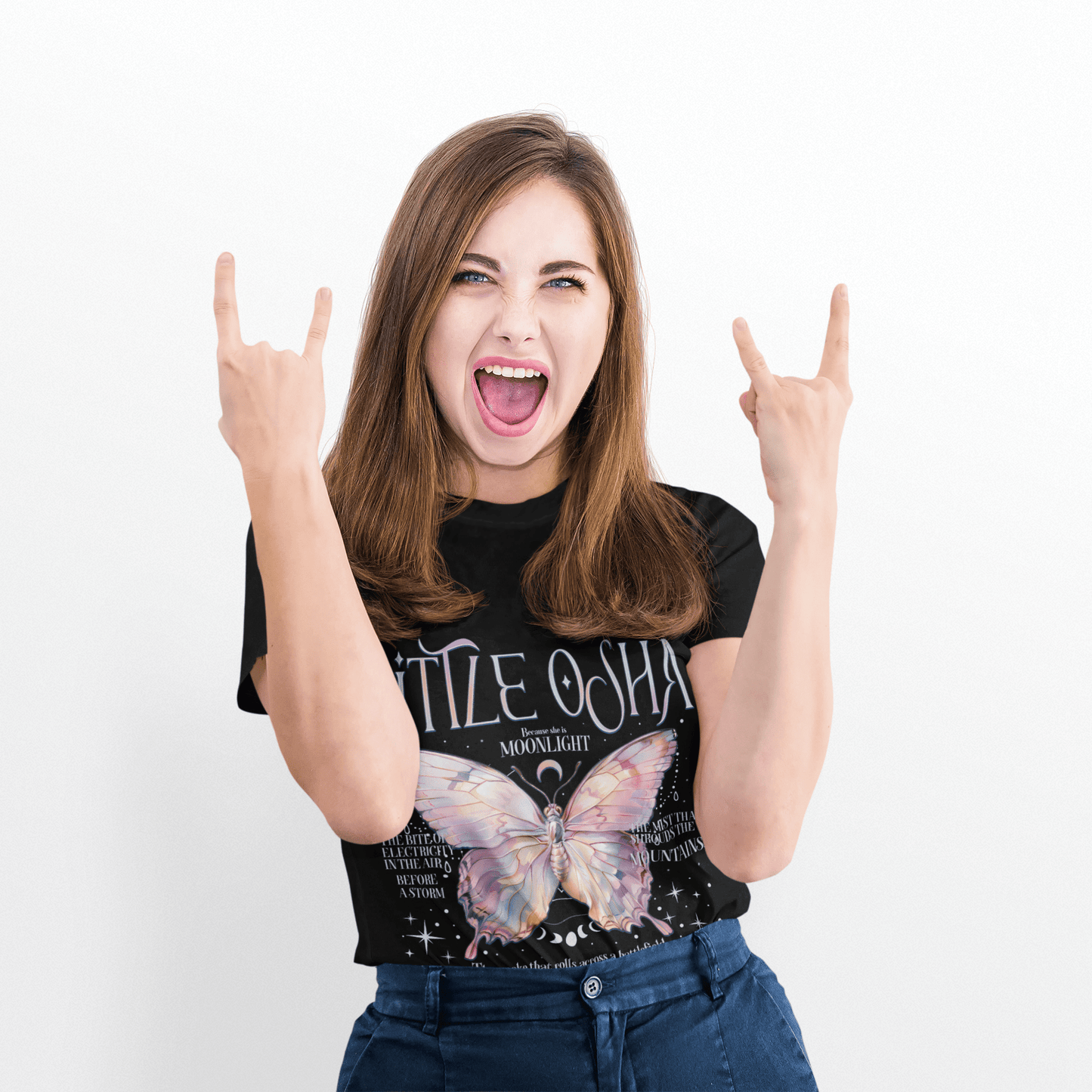 Little Osha Butterfly Softstyle Tee - Starry Skies Austin