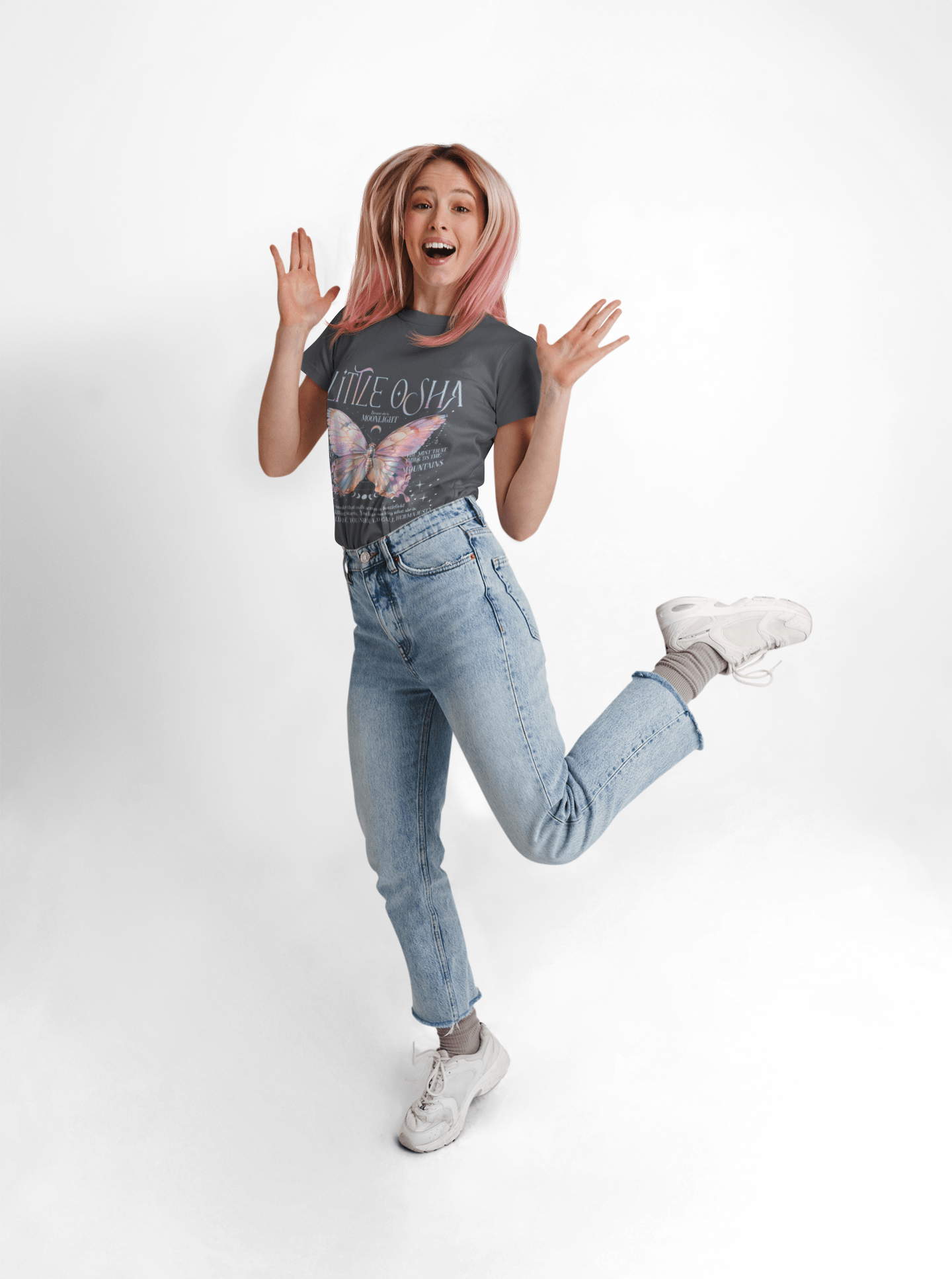 Little Osha Butterfly Softstyle Tee - Starry Skies Austin