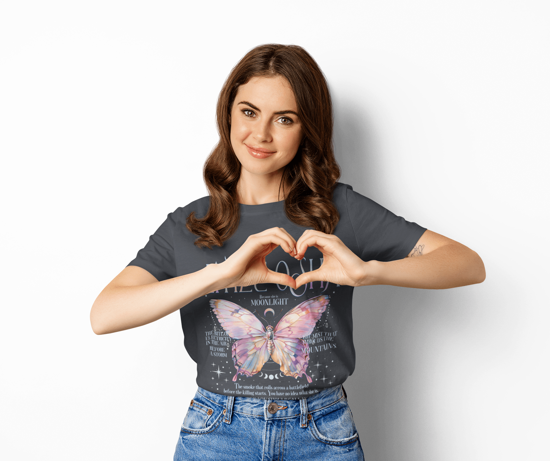 Little Osha Butterfly Softstyle Tee - Starry Skies Austin