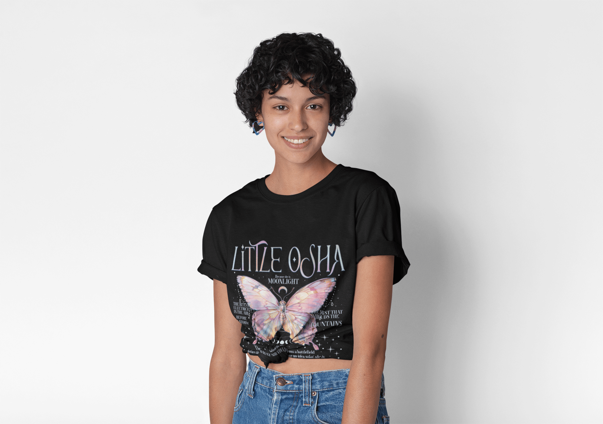 Little Osha Butterfly Softstyle Tee - Starry Skies Austin