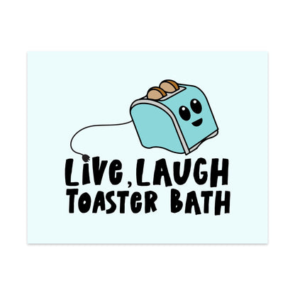 Live Laugh Toaster Bath Unframed Art Print - Starry Skies Austin
