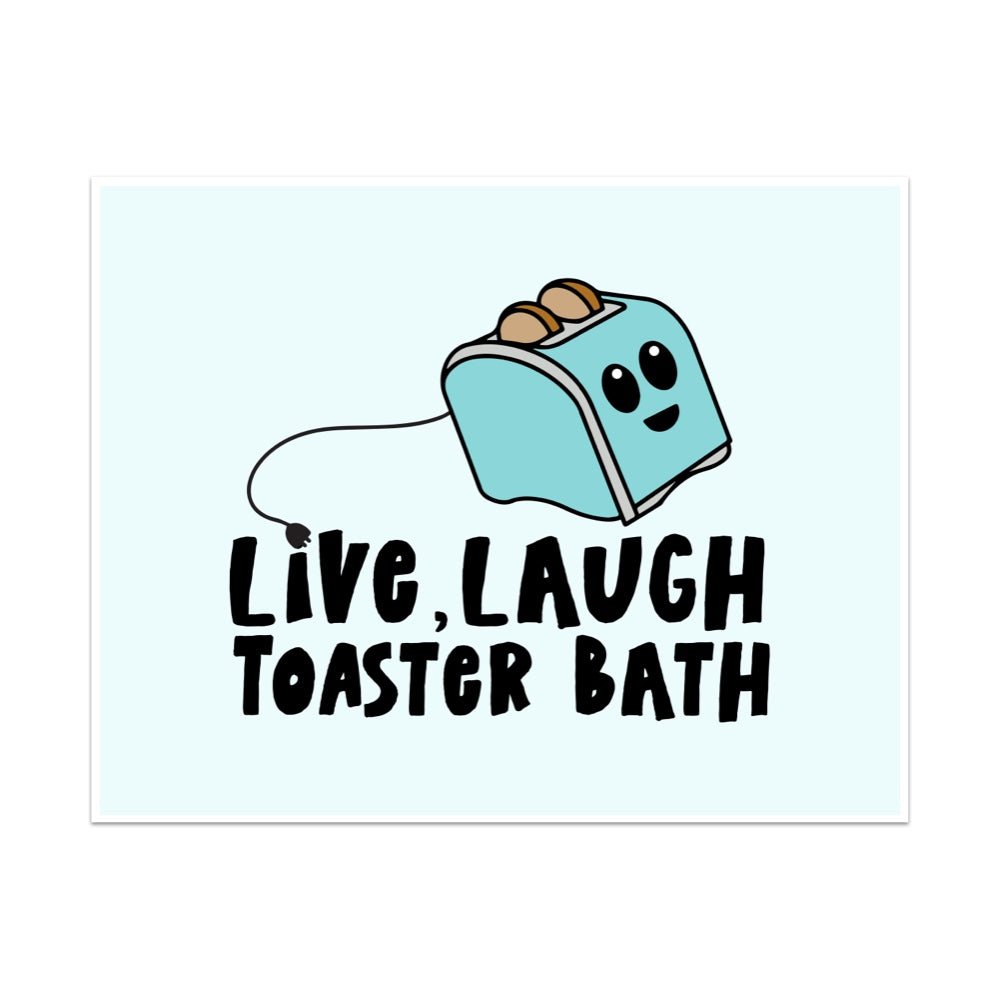 Live Laugh Toaster Bath Unframed Art Print - Starry Skies Austin