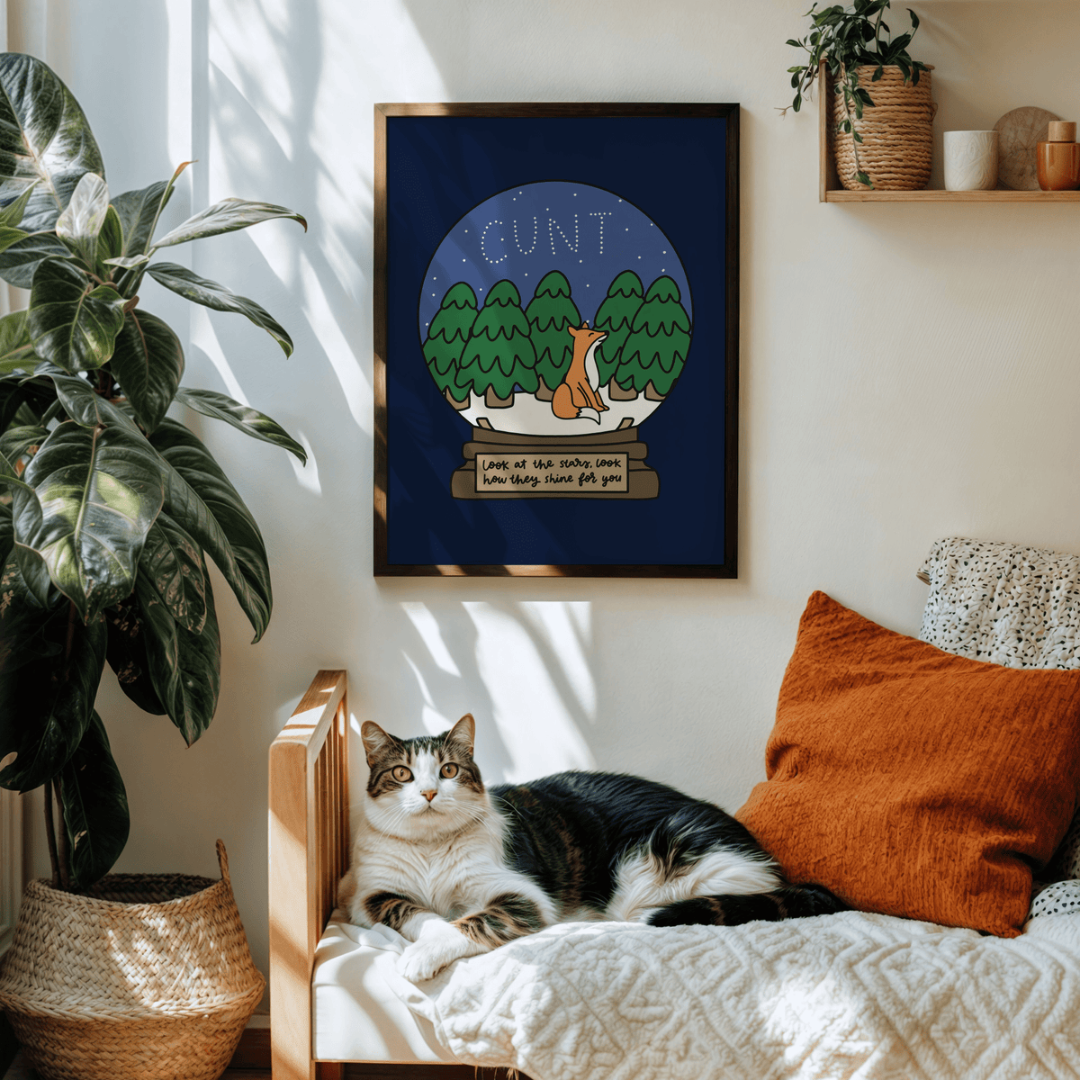 Look At The Stars Unframed Art Print - Starry Skies Austin