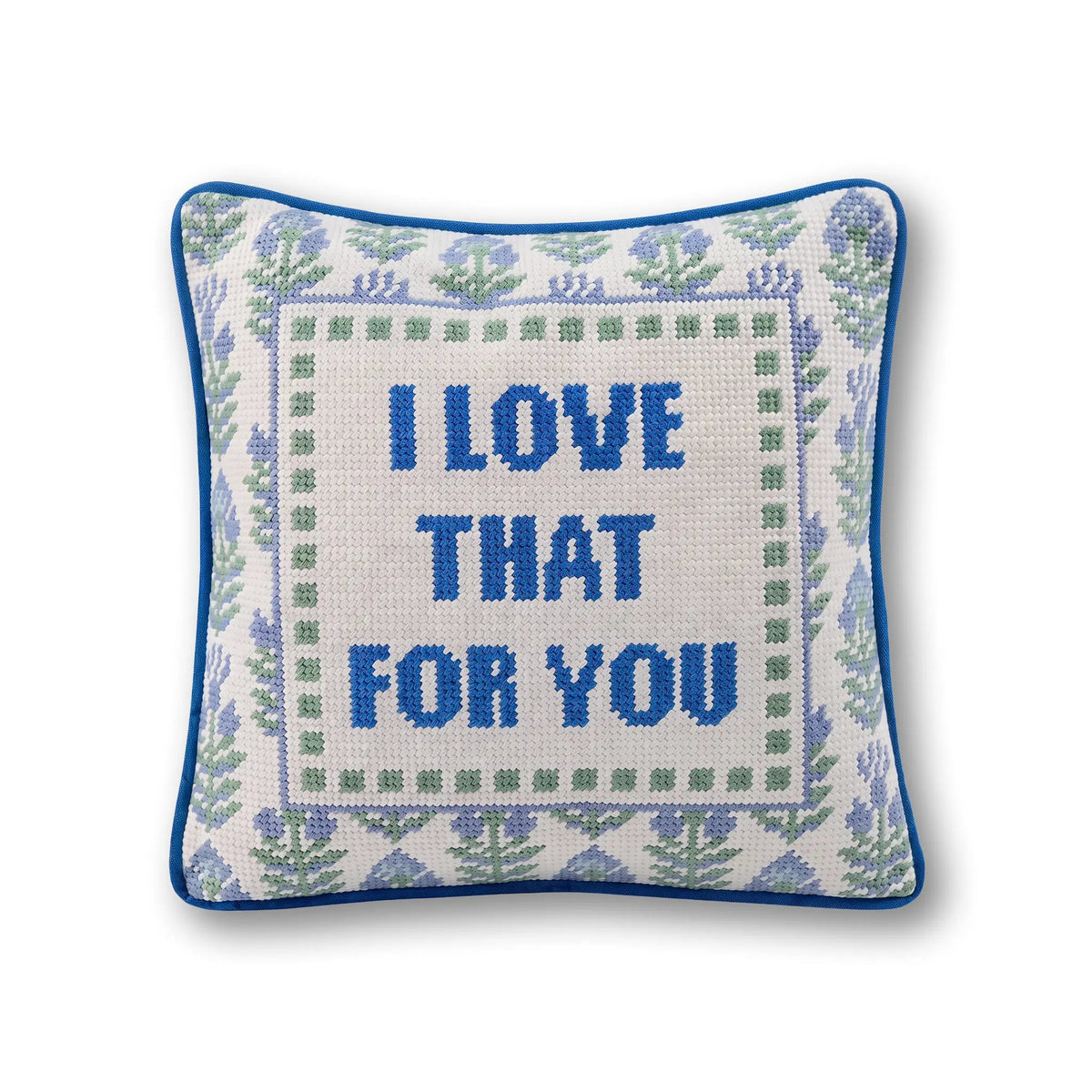 Love That for You Needlepoint Pillow - Starry Skies Austin