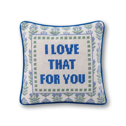 Love That for You Needlepoint Pillow - Starry Skies Austin