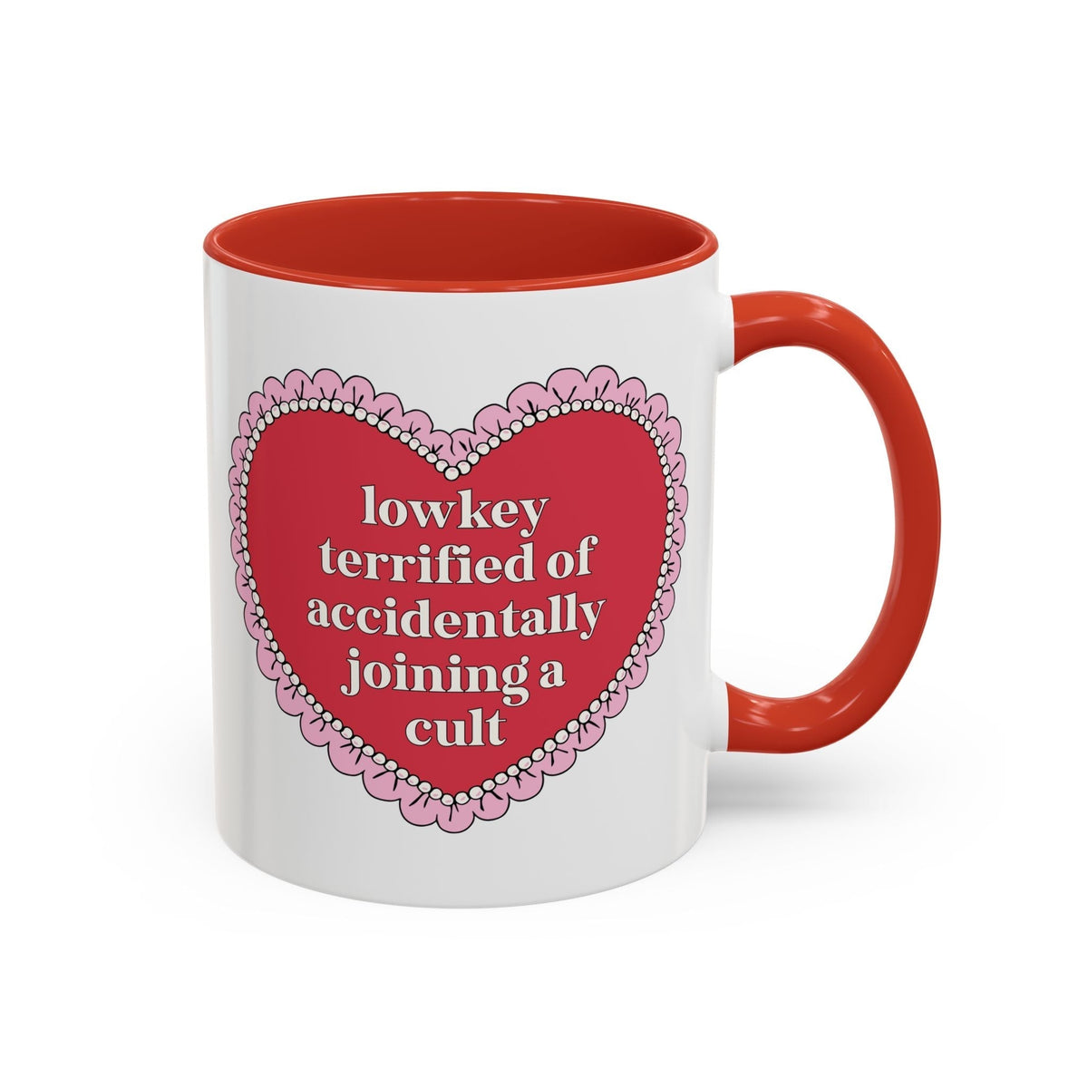 Lowkey Terrified of Accidentally Joining a Cult Coffee Mug - Starry Skies Austin
