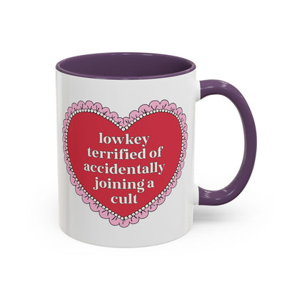 Lowkey Terrified of Accidentally Joining a Cult Coffee Mug - Starry Skies Austin