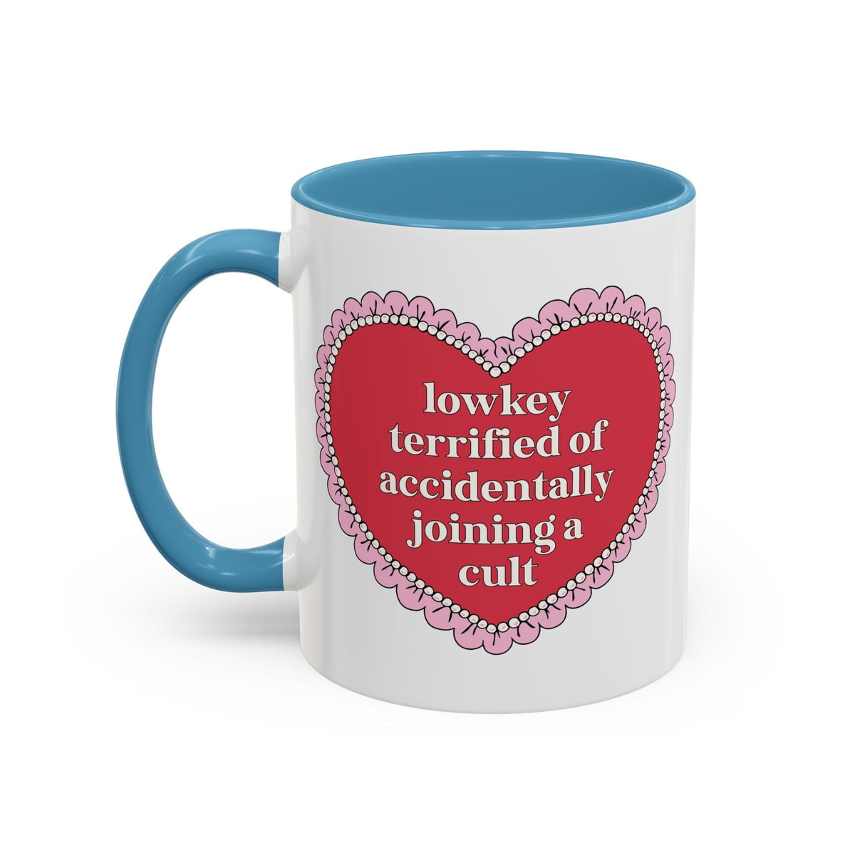 Lowkey Terrified of Accidentally Joining a Cult Coffee Mug - Starry Skies Austin