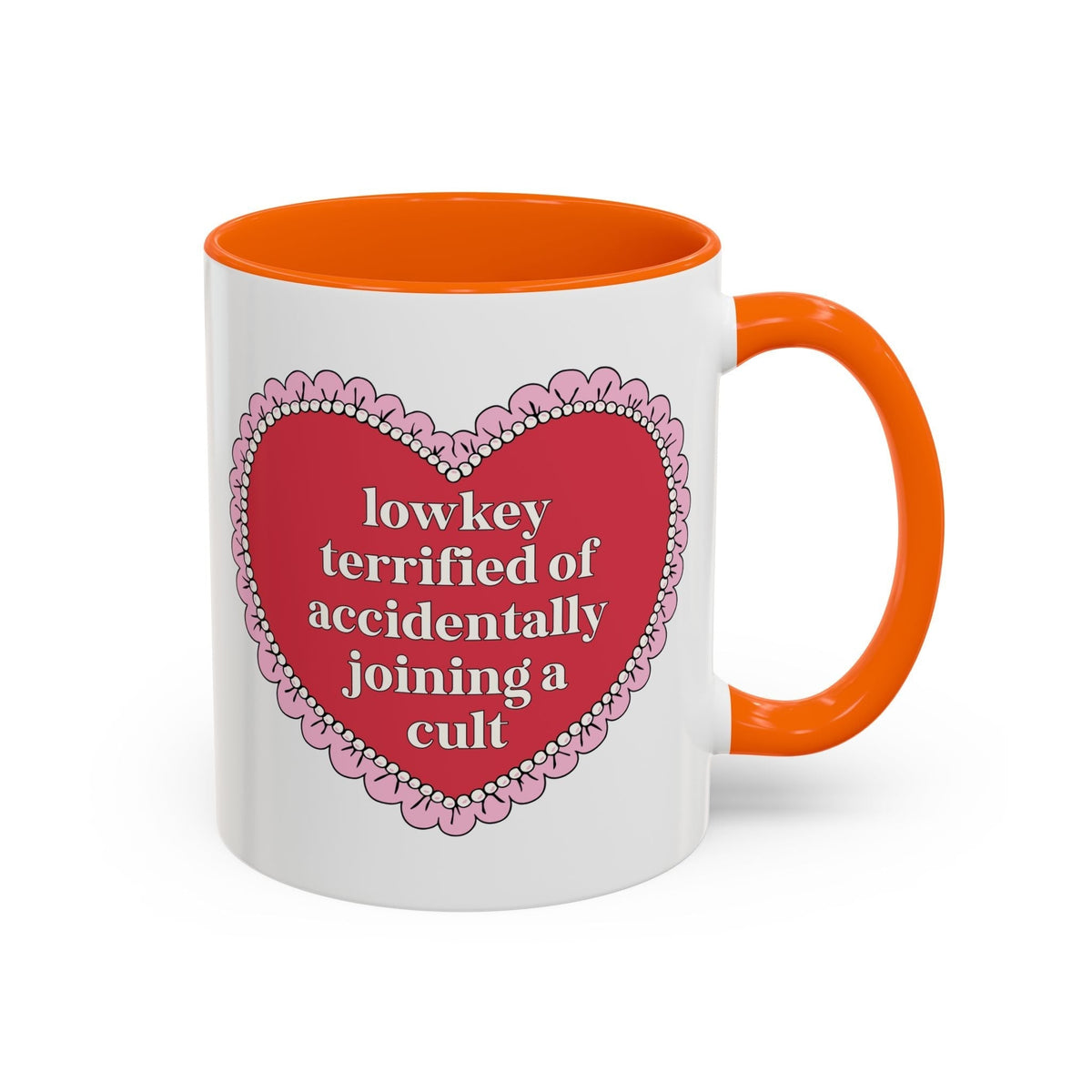 Lowkey Terrified of Accidentally Joining a Cult Coffee Mug - Starry Skies Austin