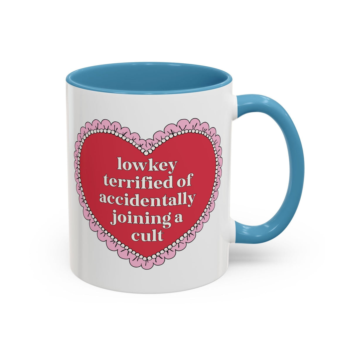 Lowkey Terrified of Accidentally Joining a Cult Coffee Mug - Starry Skies Austin