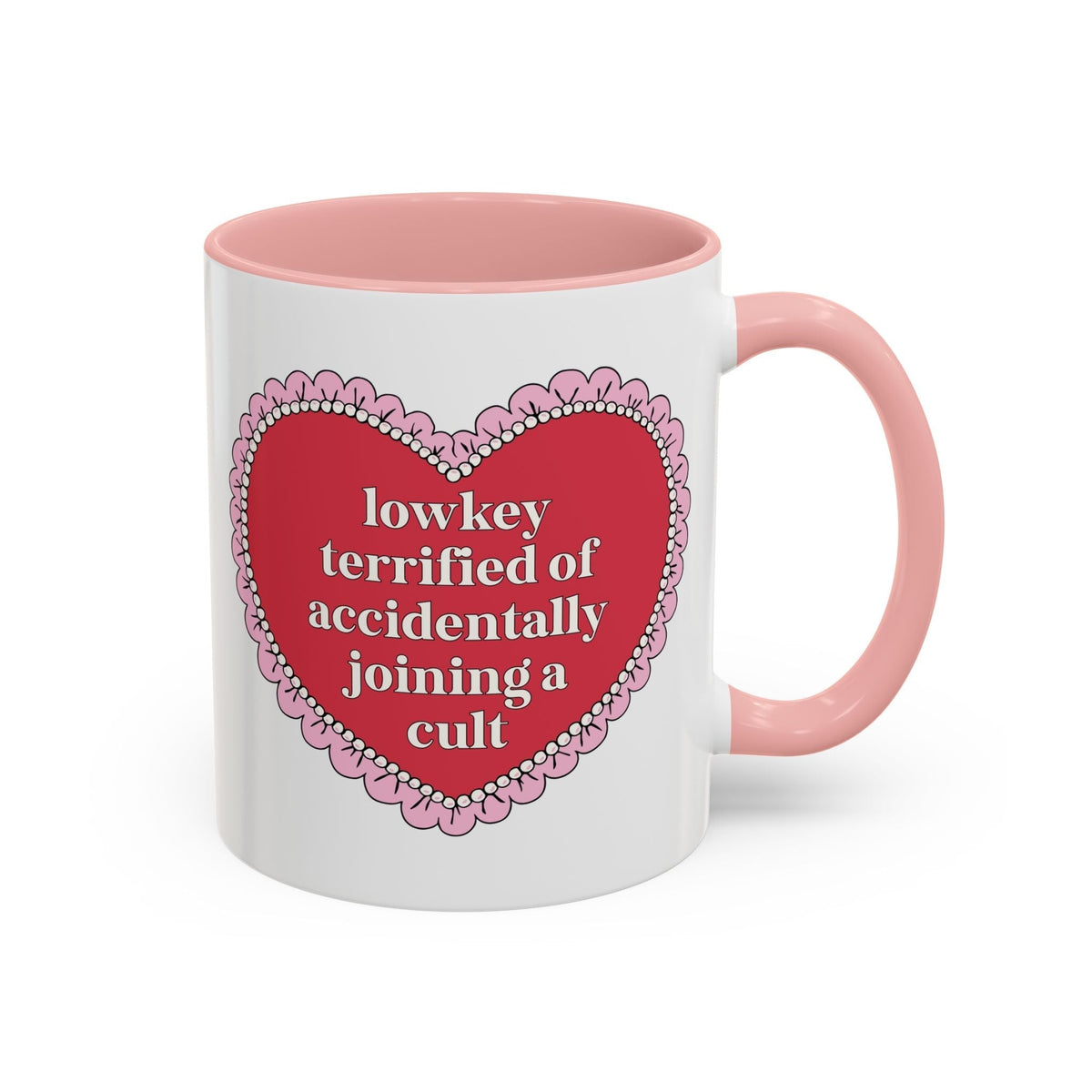 Lowkey Terrified of Accidentally Joining a Cult Coffee Mug - Starry Skies Austin