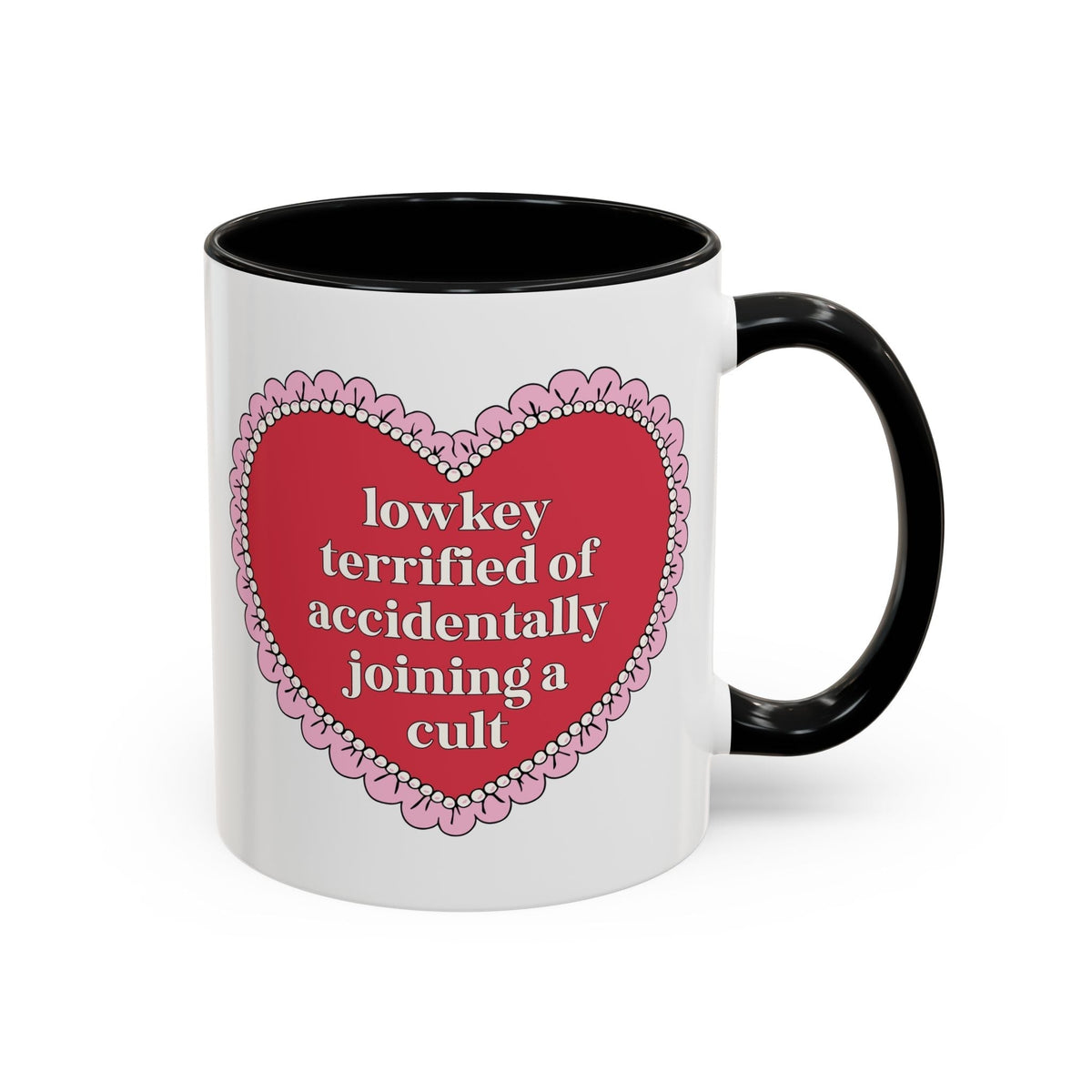 Lowkey Terrified of Accidentally Joining a Cult Coffee Mug - Starry Skies Austin