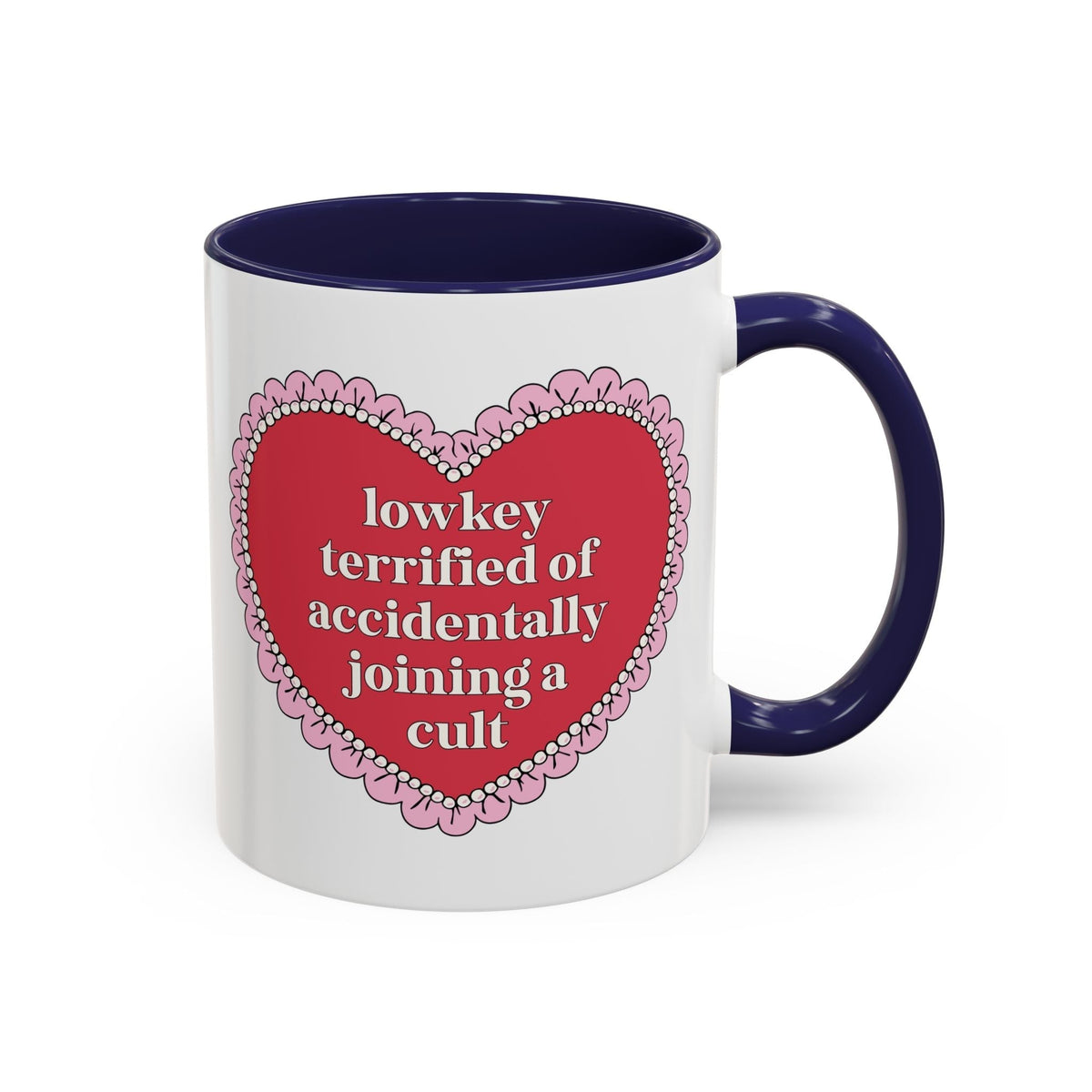 Lowkey Terrified of Accidentally Joining a Cult Coffee Mug - Starry Skies Austin