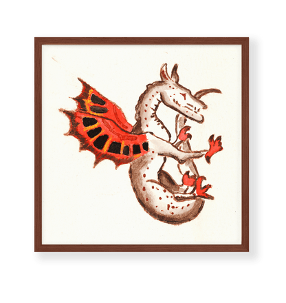 Majestic Medieval Dragon Fine Art Print - Starry Skies Austin