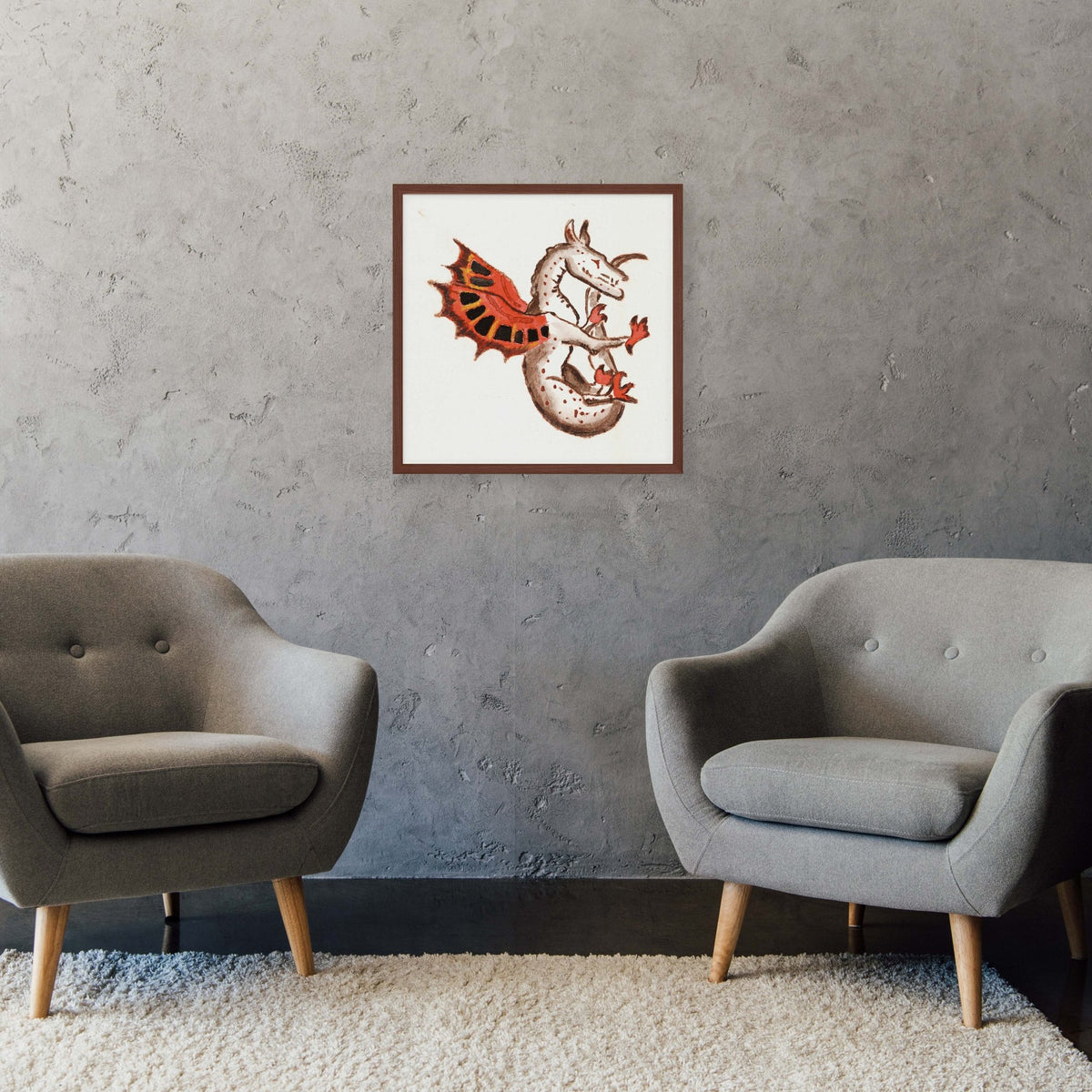 Majestic Medieval Dragon Fine Art Print - Starry Skies Austin