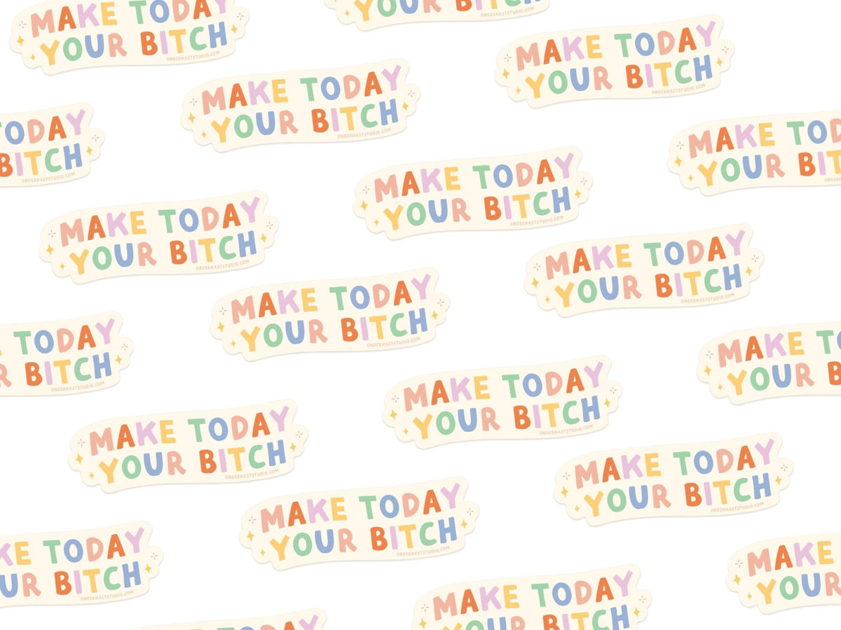 Make Today Your Bitch Sticker - Starry Skies Austin