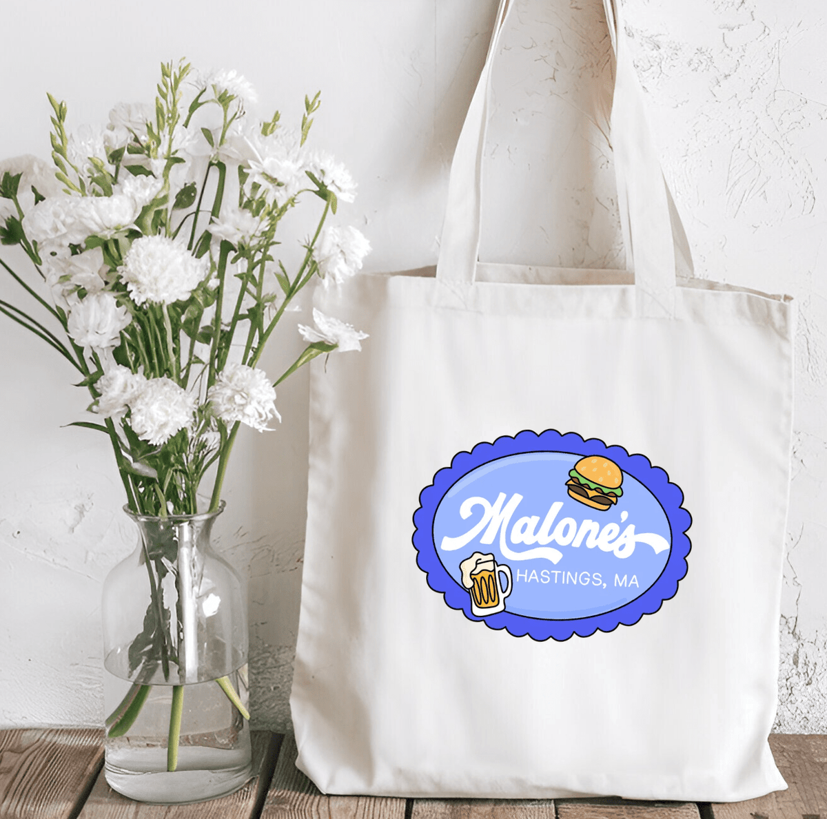 Malone's Inspired Sublimated Canvas Tote Bag - Starry Skies Austin