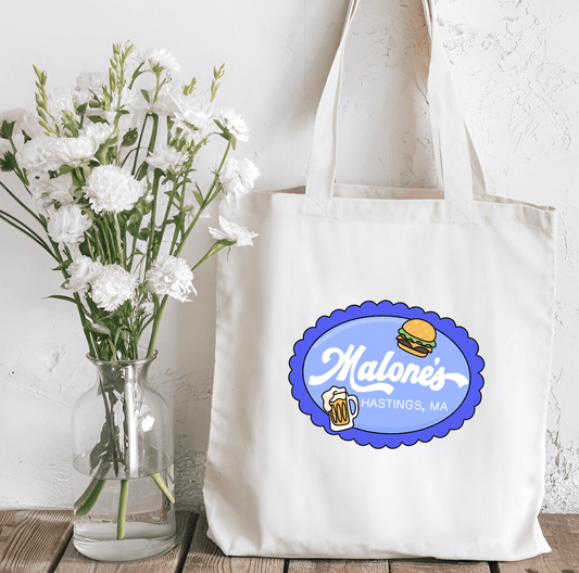 Malone's Inspired Sublimated Canvas Tote Bag - Starry Skies Austin