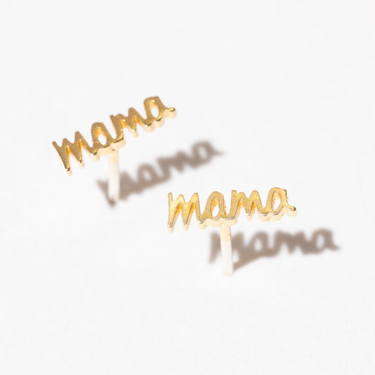 Mama Script Studs - Starry Skies Austin
