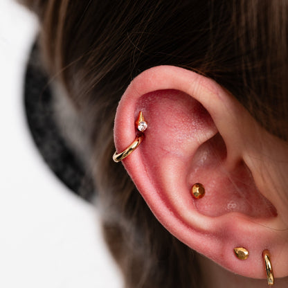 Margot Huggie Hoops - Starry Skies Austin